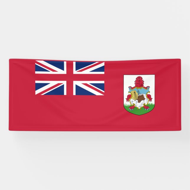 Patriotic Bermuda Flag Banner (Horizontal)