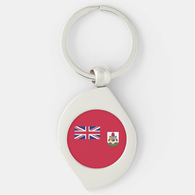 Patriotic Bermuda Flag Keychain (Front)