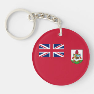 Patriotic Bermuda Flag Keychain