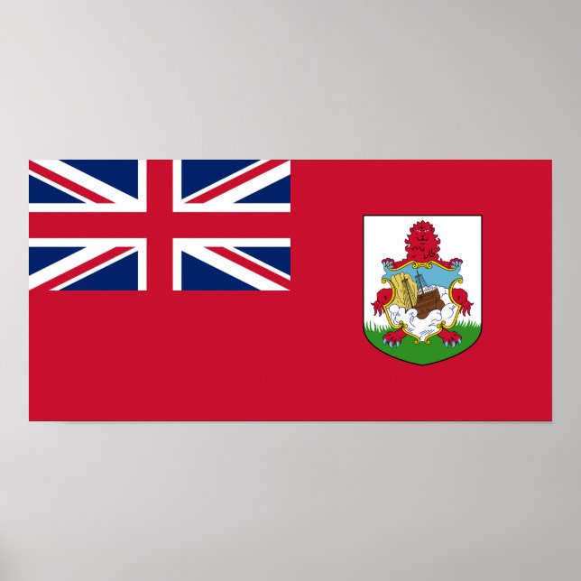Patriotic Bermuda Flag Poster (Front)