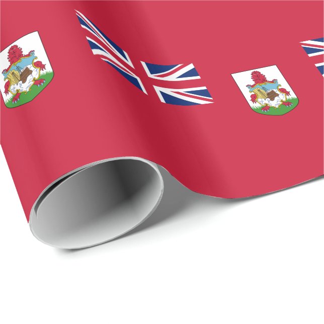 Patriotic Bermuda Flag Wrapping Paper (Roll Corner)