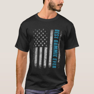 Patriotic Best Gammie Ever With Us American Flag 4 T-Shirt