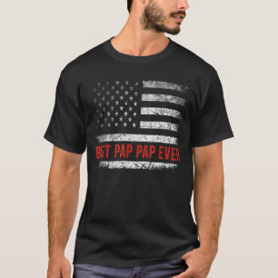Patriotic Best Pap Pap Ever With US American Flag T-Shirt