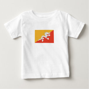 Patriotic Bhutan Flag Baby T-Shirt