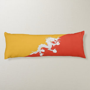Patriotic Bhutan Flag Body Pillow