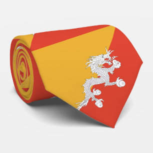Patriotic Bhutan Flag Tie