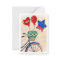 Patriotic bicycle Flat Note Cards
