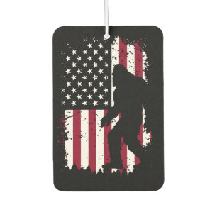 Patriotic Bigfoot – American Flag Sasquatch Air Freshener