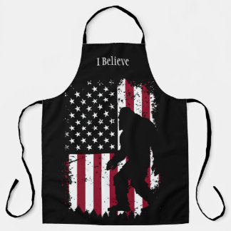 Patriotic Bigfoot – American Flag Sasquatch Apron