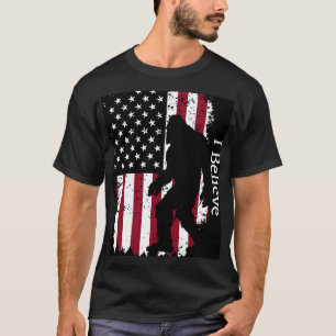 Patriotic Bigfoot  T-Shirt