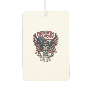 Patriotic Biker Skull Biker Road Freedom Patriot A Air Freshener