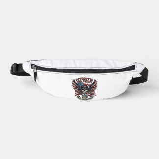 Patriotic Biker Skull Biker Road Freedom Patriot A Fanny Pack