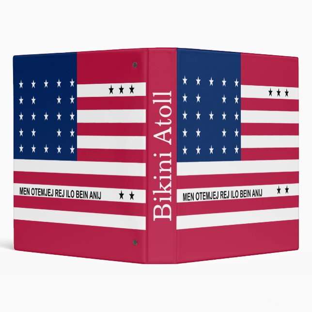 Patriotic Bikini Atoll Flag Binder (Background)