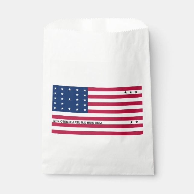 Patriotic Bikini Atoll Flag Favour Bag (Front)