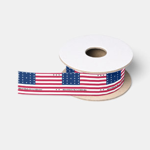 Patriotic Bikini Atoll Flag Satin Ribbon