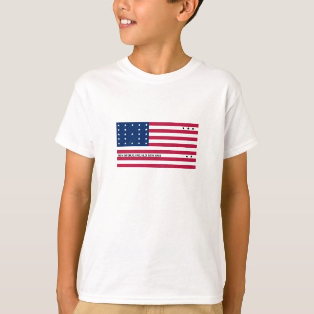 Patriotic Bikini Atoll Flag T-Shirt (Front)