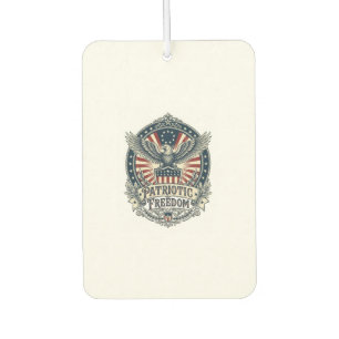Patriotic Birth Year Series Vector Graphic Tee Air Freshener