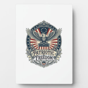 Patriotic Birth Year Series Vector Graphic Tee Plaque