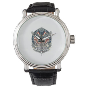 Patriotic Birth Year Series Vector Graphic Tee Watch