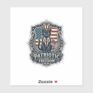 Patriotic Black Cat Vector Graphic Tee (2)_1