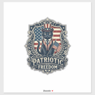 Patriotic Black Cat Vector Graphic Tee (2)_1