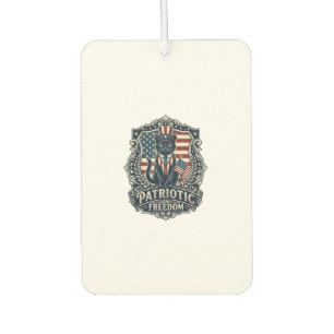Patriotic Black Cat Vector Graphic Tee (2)_1 Air Freshener