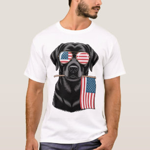 Patriotic Black Lab T-Shirt