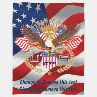 Patriotic Blanket 30"x40" 50"x60" 60"x80"