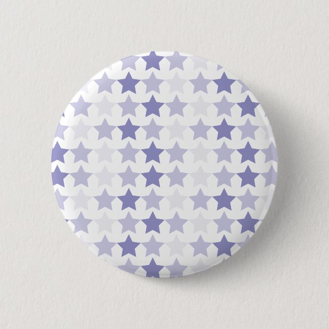 Patriotic Blue Ombre Stars 2 Inch Round Button (Front)