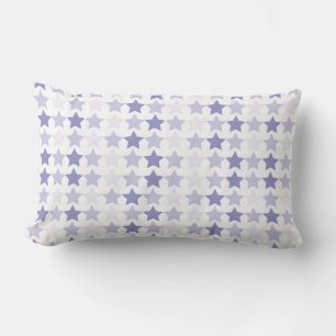 Patriotic Blue Ombre Stars Lumbar Pillow