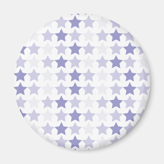 Patriotic Blue Ombre Stars Magnet (Front)