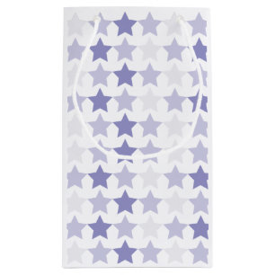 Patriotic Blue Ombre Stars Small Gift Bag