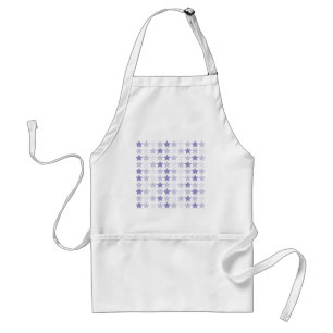 Patriotic Blue Ombre Stars Standard Apron