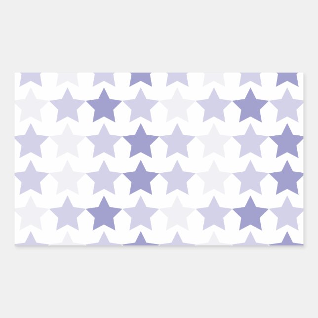Patriotic Blue Ombre Stars Sticker (Front)