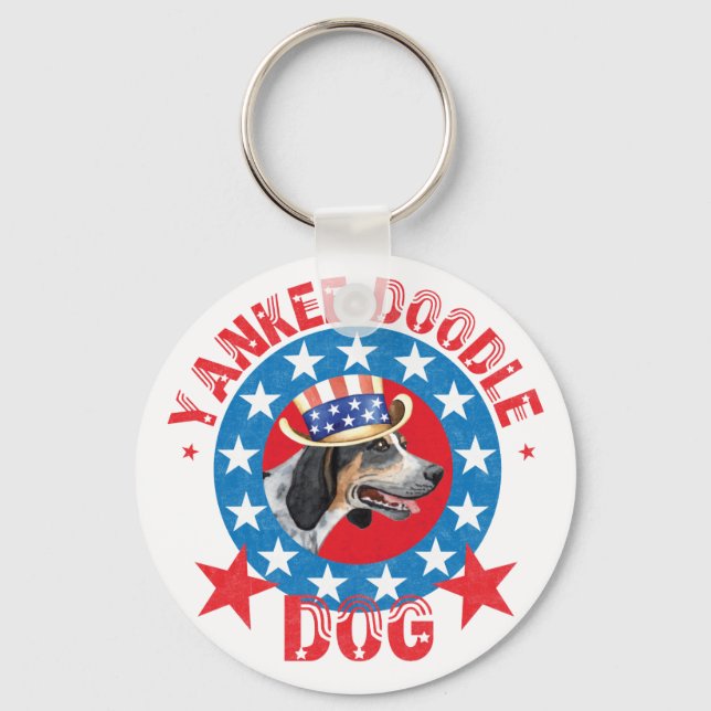 Patriotic Bluetick Keychain (Front)