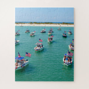Patriotic boating theme jigsaw puzzle