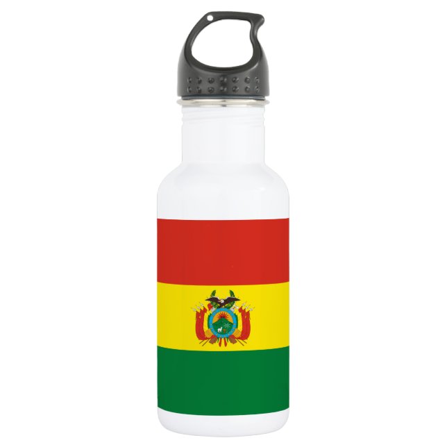 Patriotic Bolivia Flag 532 Ml Water Bottle (Front)
