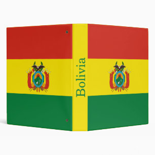 Patriotic Bolivia Flag Binder