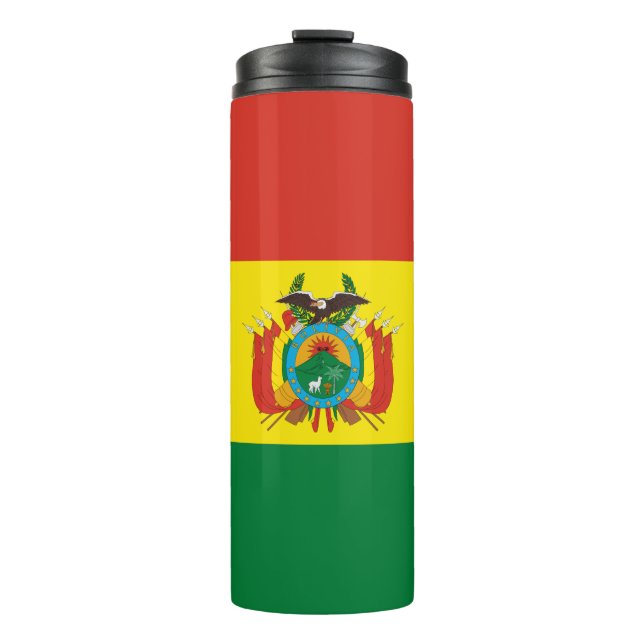 Patriotic Bolivia Flag Thermal Tumbler (Front)