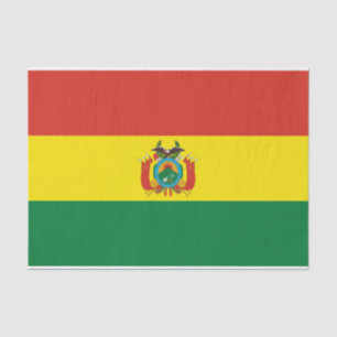 Patriotic Bolivia Flag Tissue Paper