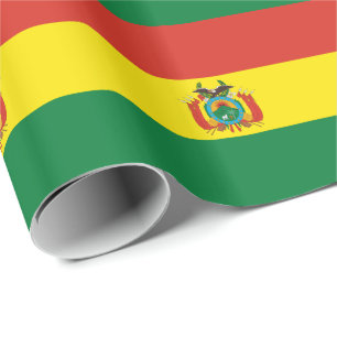 Patriotic Bolivia Flag Wrapping Paper