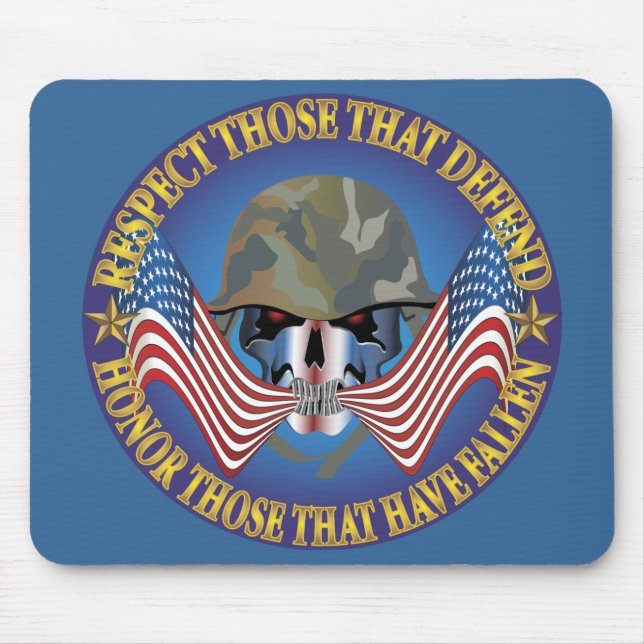 Patriotic Bones - Customized Mouse Pad (Front)