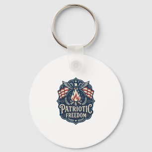 Patriotic Bonfire Night Vector Graphic Tee_1 Keychain