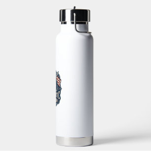 Patriotic Bonfire Night Vector Graphic Tee_1 Water Bottle