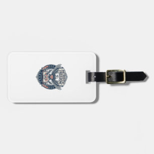 Patriotic Book Club Vector Graphic Tee (2) Luggage Tag