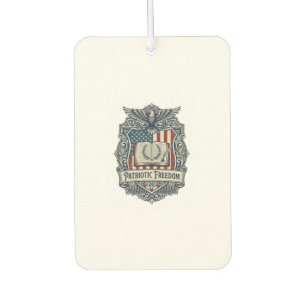 Patriotic Book Club Vector Graphic Tee Air Freshener
