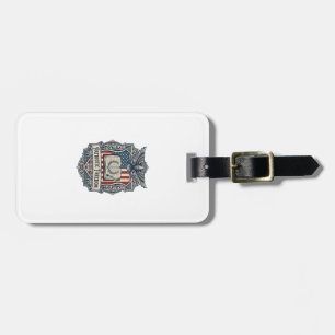 Patriotic Book Club Vector Graphic Tee Luggage Tag