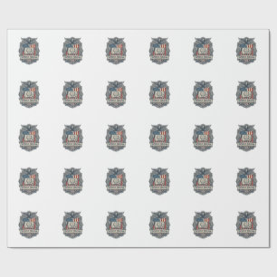 Patriotic Book Club Vector Graphic Tee Wrapping Paper