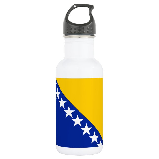 Patriotic Bosnia Herzegovina Flag 532 Ml Water Bottle (Front)