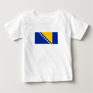 Patriotic Bosnia Herzegovina Flag Baby T-Shirt